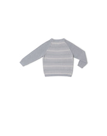 Toddler | Cozychic Ultra Lite Heathered Stripe Raglan Pullover | Heather Moonbeam-Sand Dune