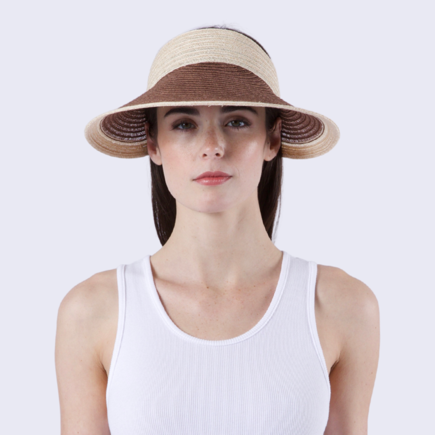 Trixie Visor | Natural/Chocolate