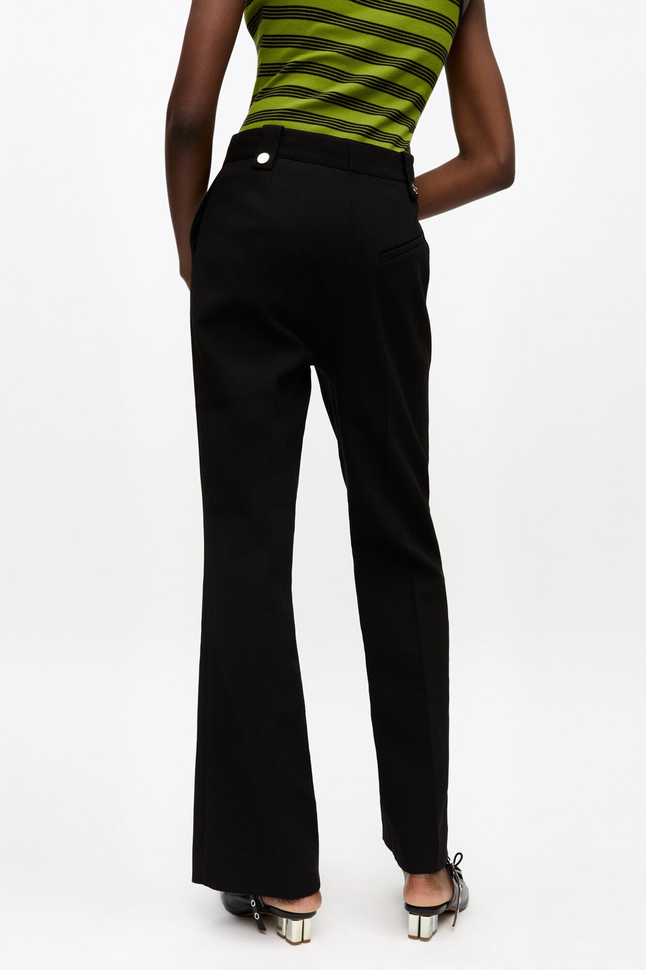 Trousers in Bonded Crepe | Black
