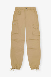 Trousers in Camel Washed Cotton Twill | Cartouche