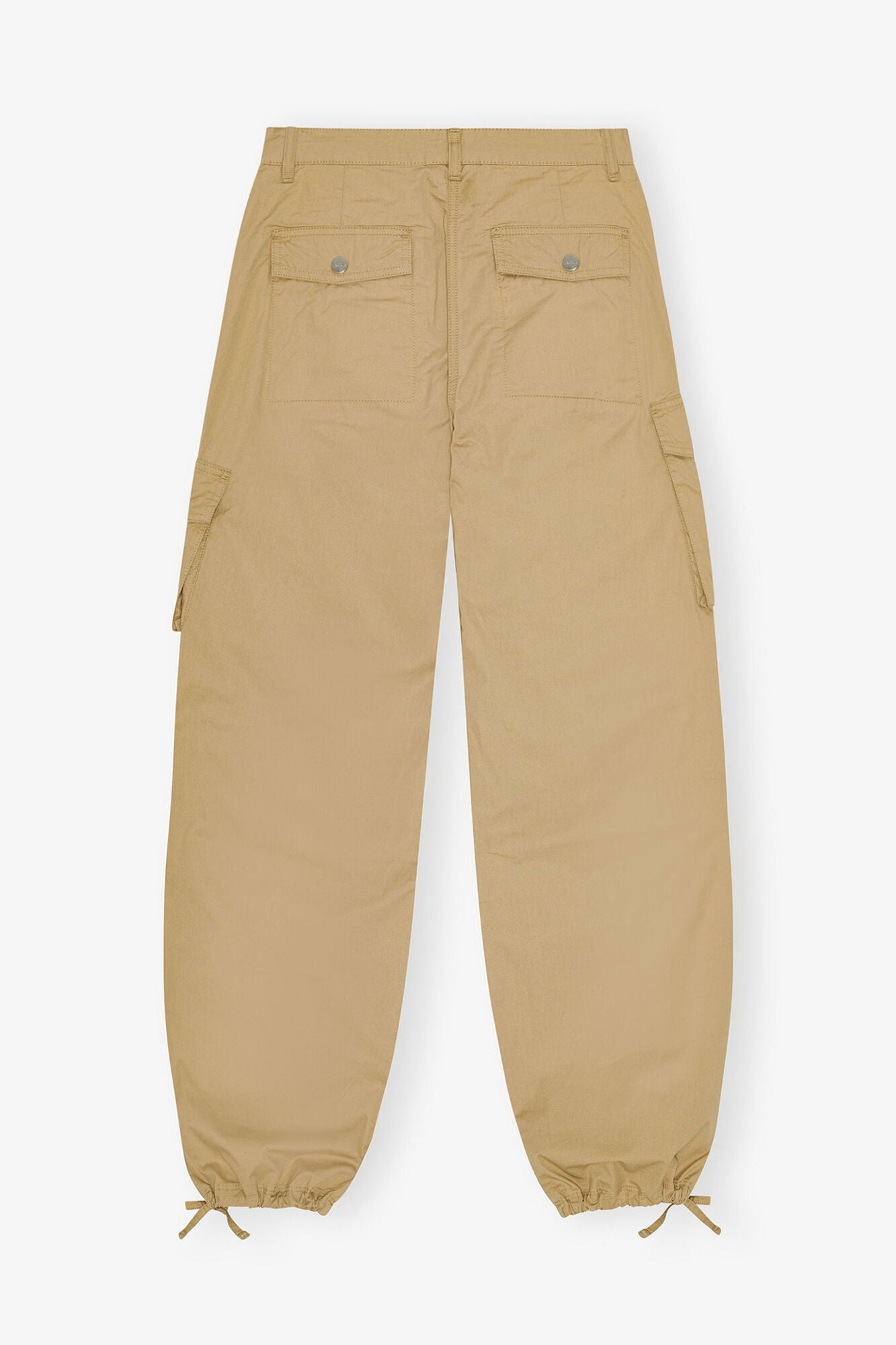 Trousers in Camel Washed Cotton Twill | Cartouche