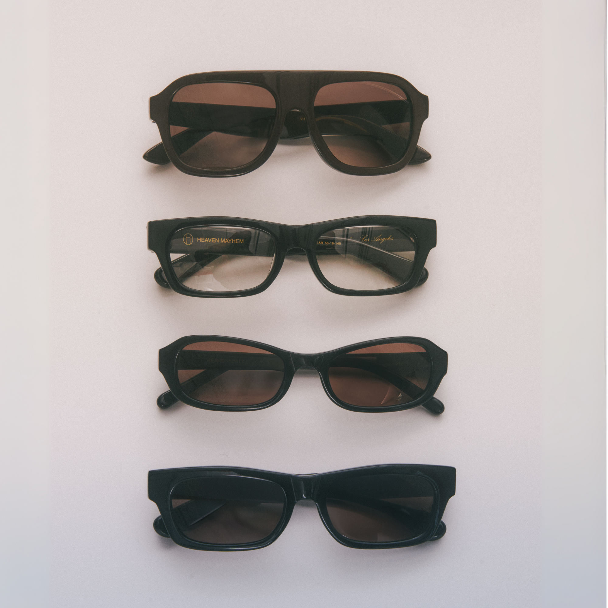Margaux Glasses | Glossy Black