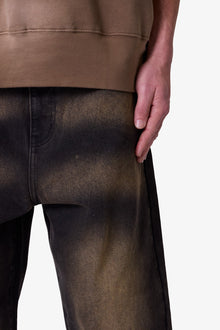 Ultra Baggy Dried Denim | Washed Black