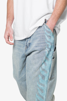 Ultra Baggy Flame Denim | Blue