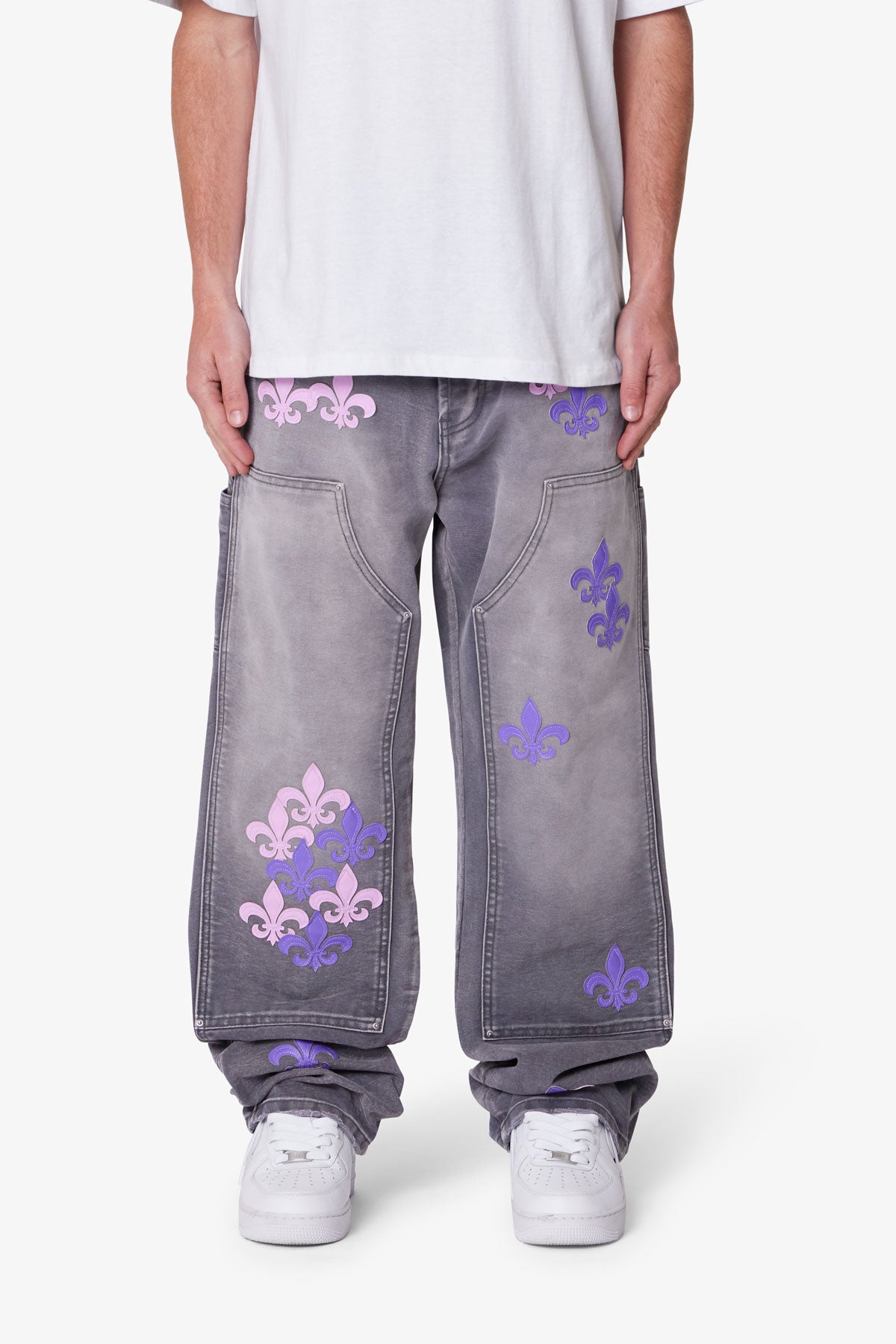 Ultra Baggy Fleur Double Knee Pants | Grey