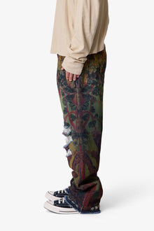 Ultra Baggy Leopard Denim | Multi