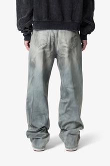 Ultra Baggy Oil Stain Denim | Vintage Blue