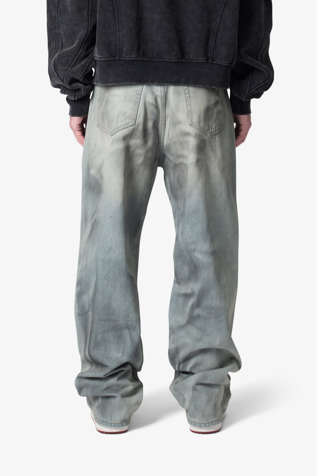 Ultra Baggy Oil Stain Denim | Vintage Blue