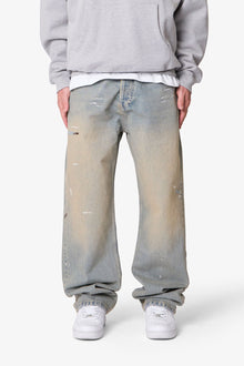 Ultra Baggy Painter Denim | Light Sand Washed Blue