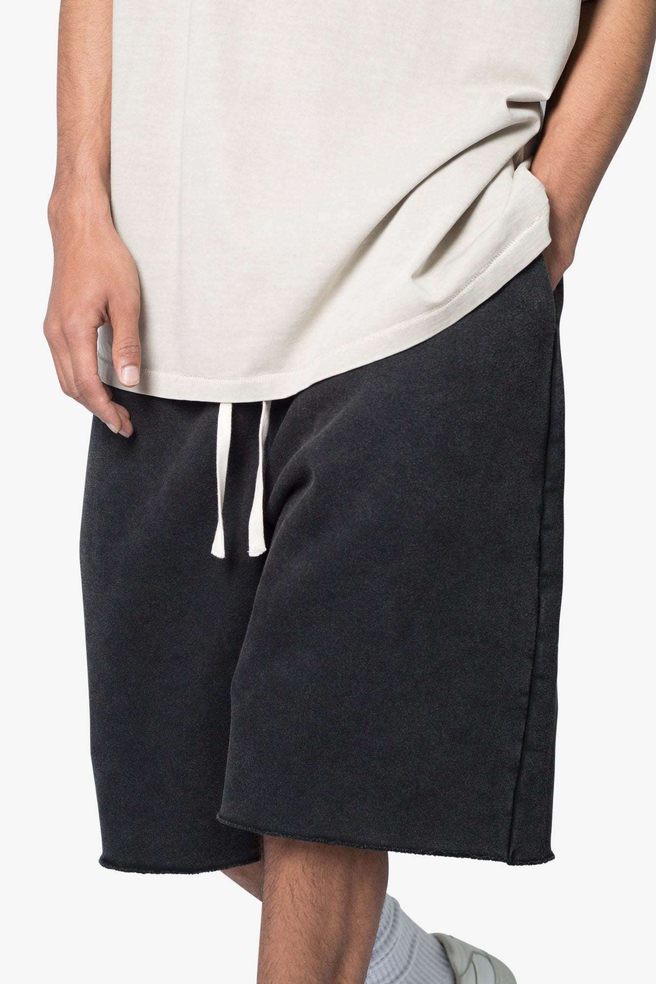 Ultra Baggy Sweatshorts | Washed Black