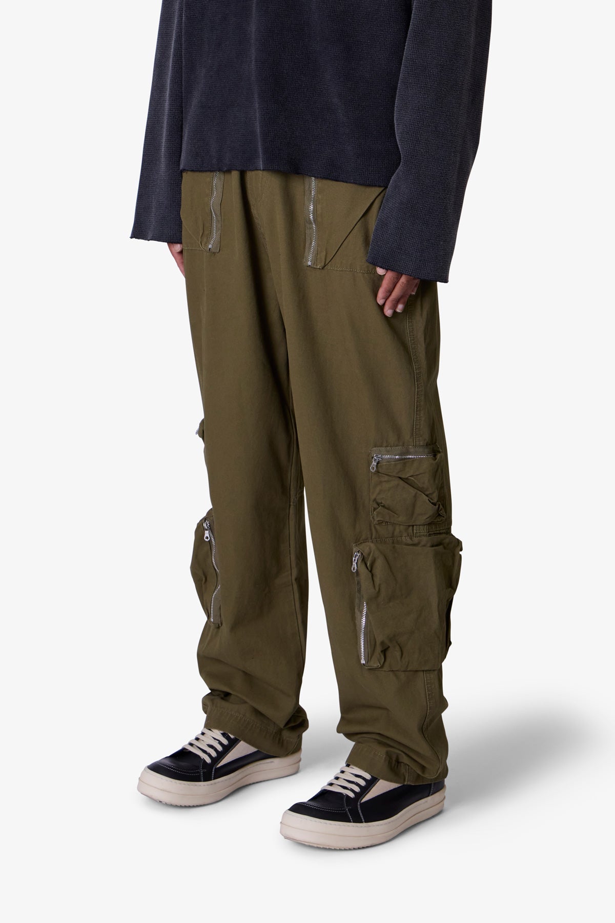 Ultra Baggy Tactical Cargo Pants | Olive