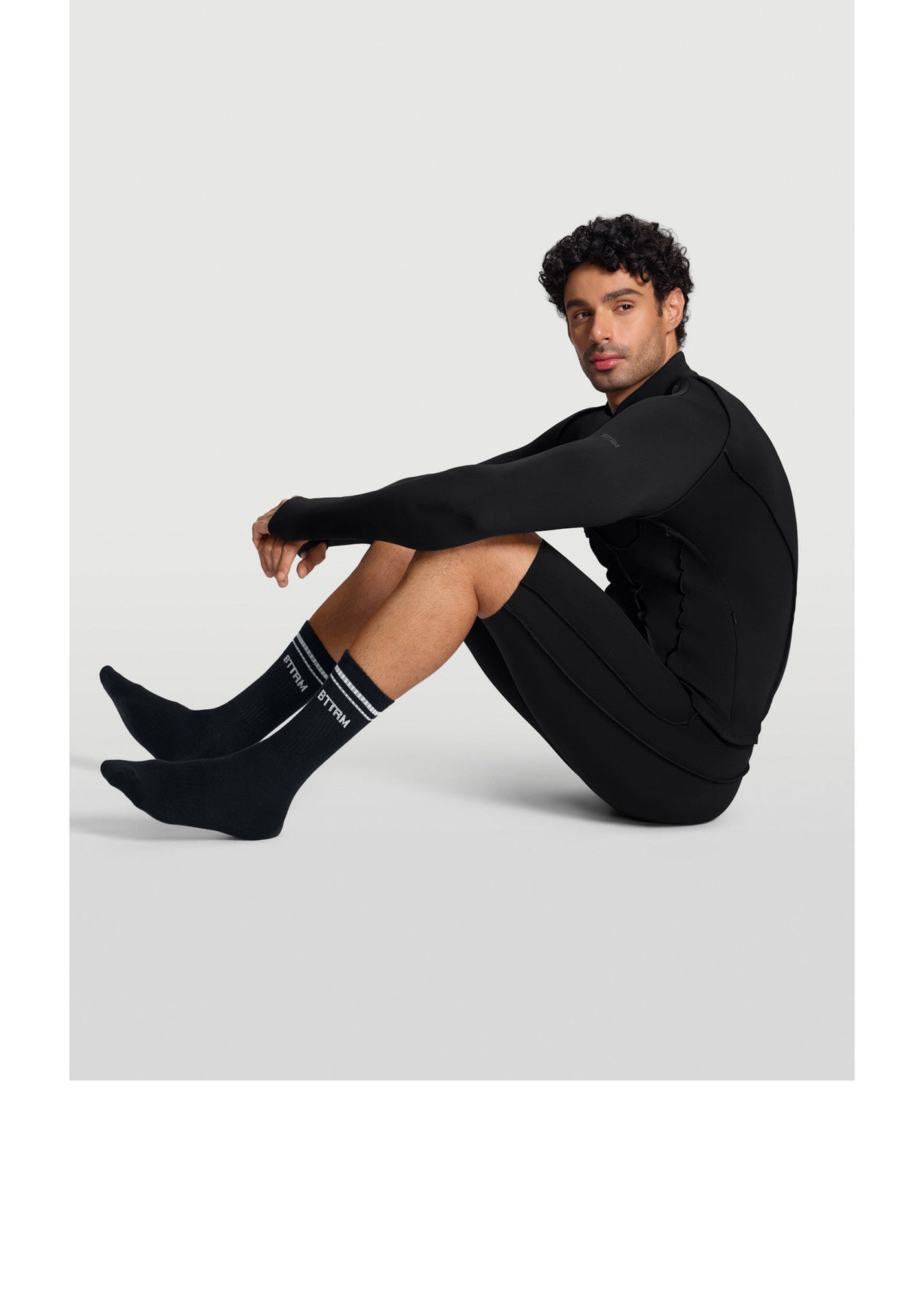Unisex Half-Crew Socks | Black