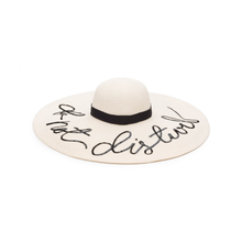 Sunny 'Do Not Disturb' Toyo Sunhat | Ivory