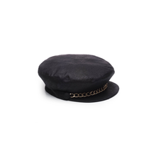 Marina Linen Cap | Black
