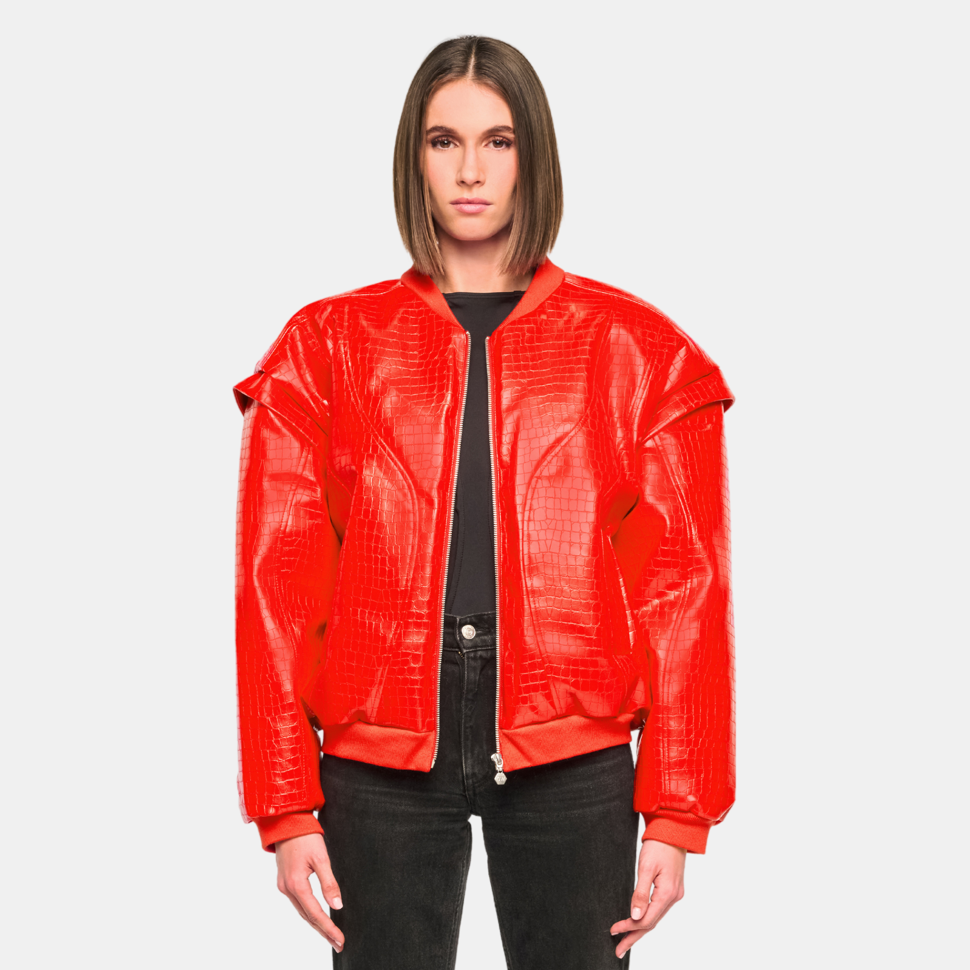 OW Collection Valencia Croc Bomber | Red