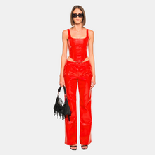 OW Collection Valencia Croc Pants | Red