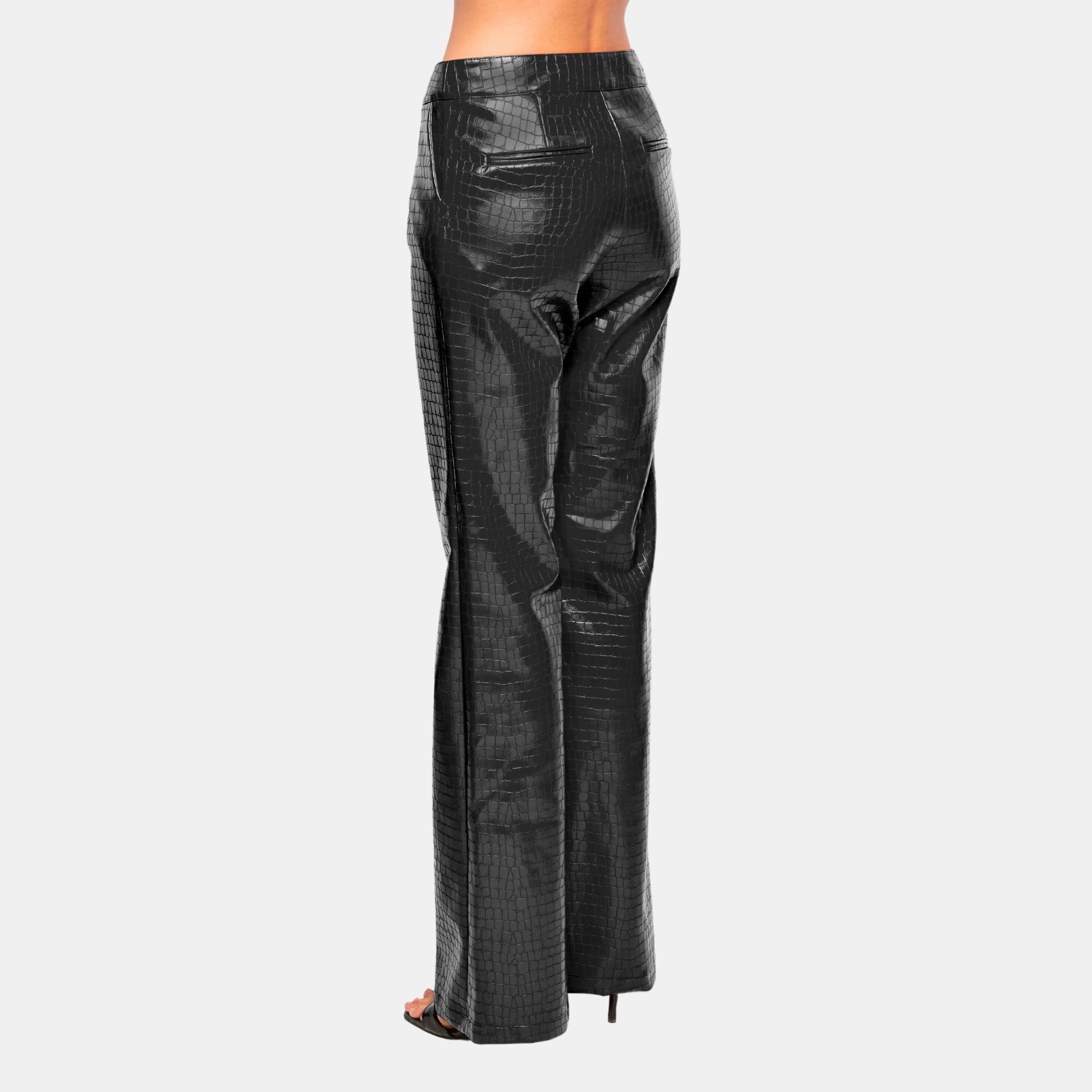 OW Collection Valencia Croc Pants | Black