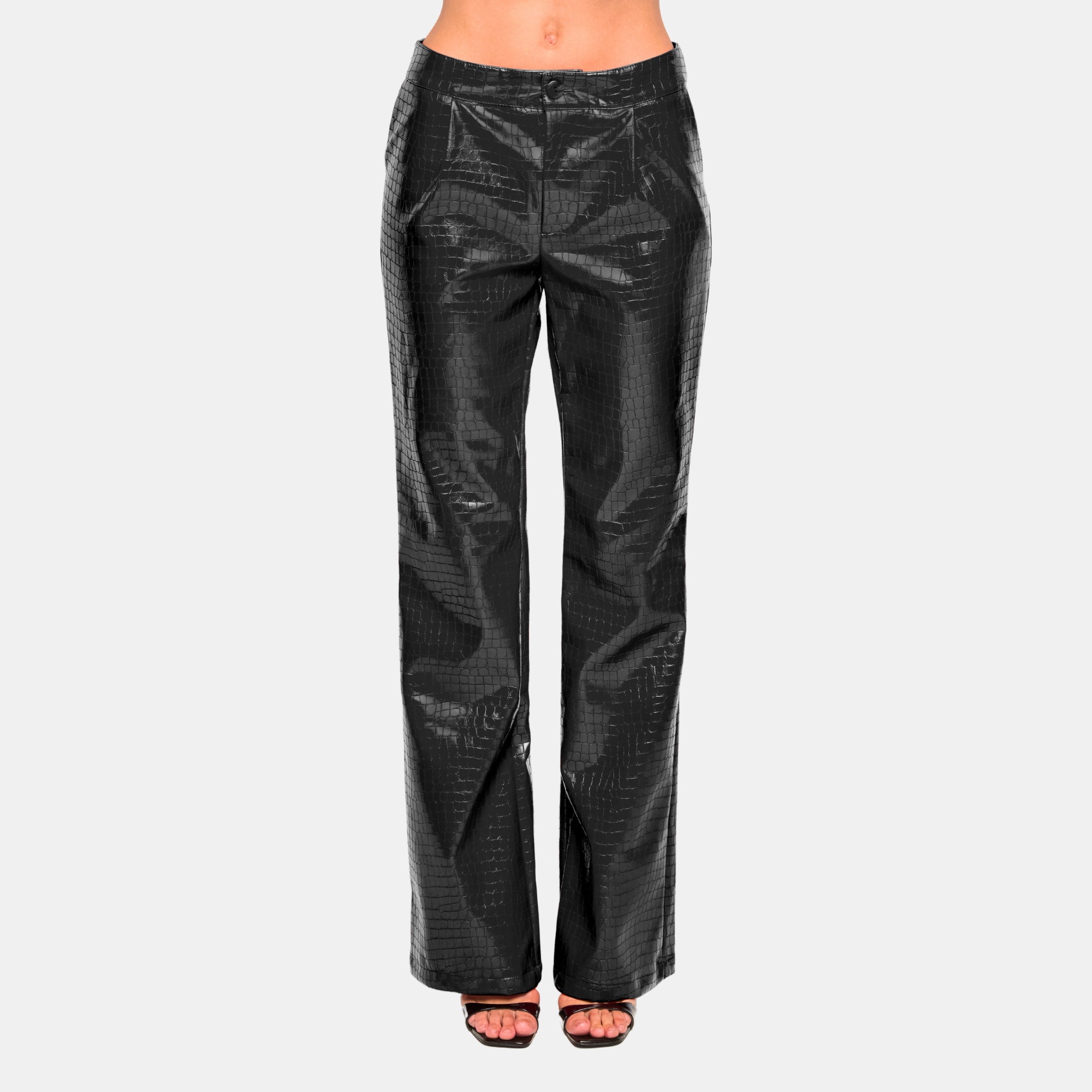 OW Collection Valencia Croc Pants | Black