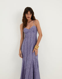 Josephine Midi Dress - Le Bleu XS
