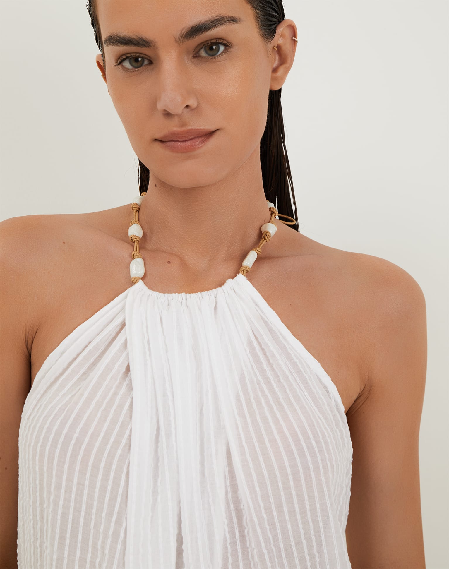 Cloe Long Cover Up - Off White XS