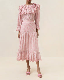 Color: Pink Rosette Floral