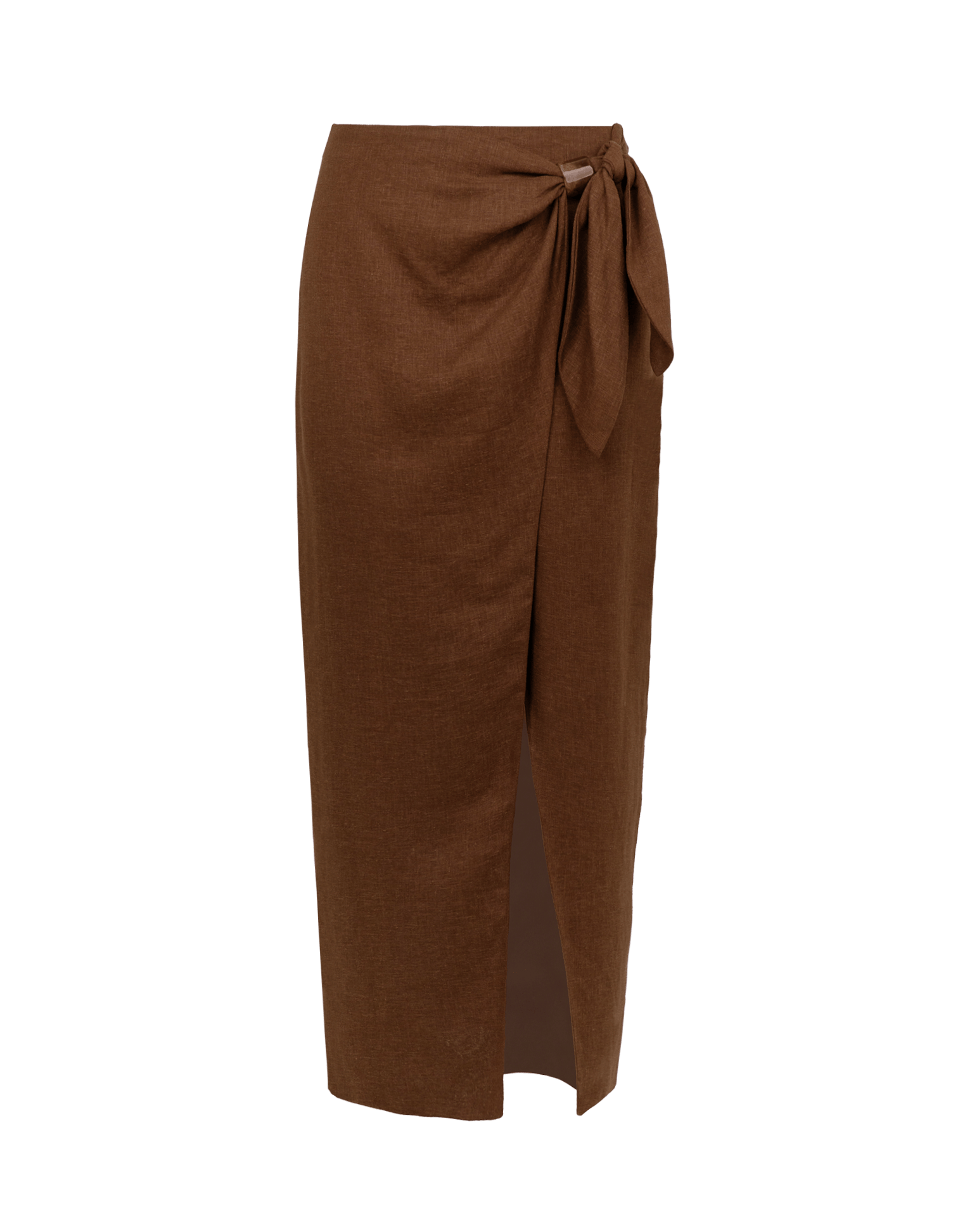 Luna Midi Skirt - Brown XS
