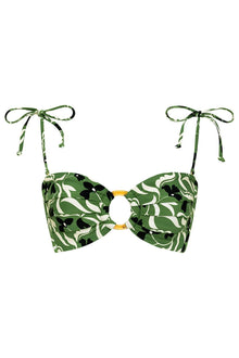 Tori Ties Bandeau Bikini Top | Veronica Floral