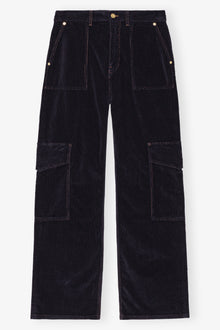Washed Corduroy Cargo Pants | Sky Captain