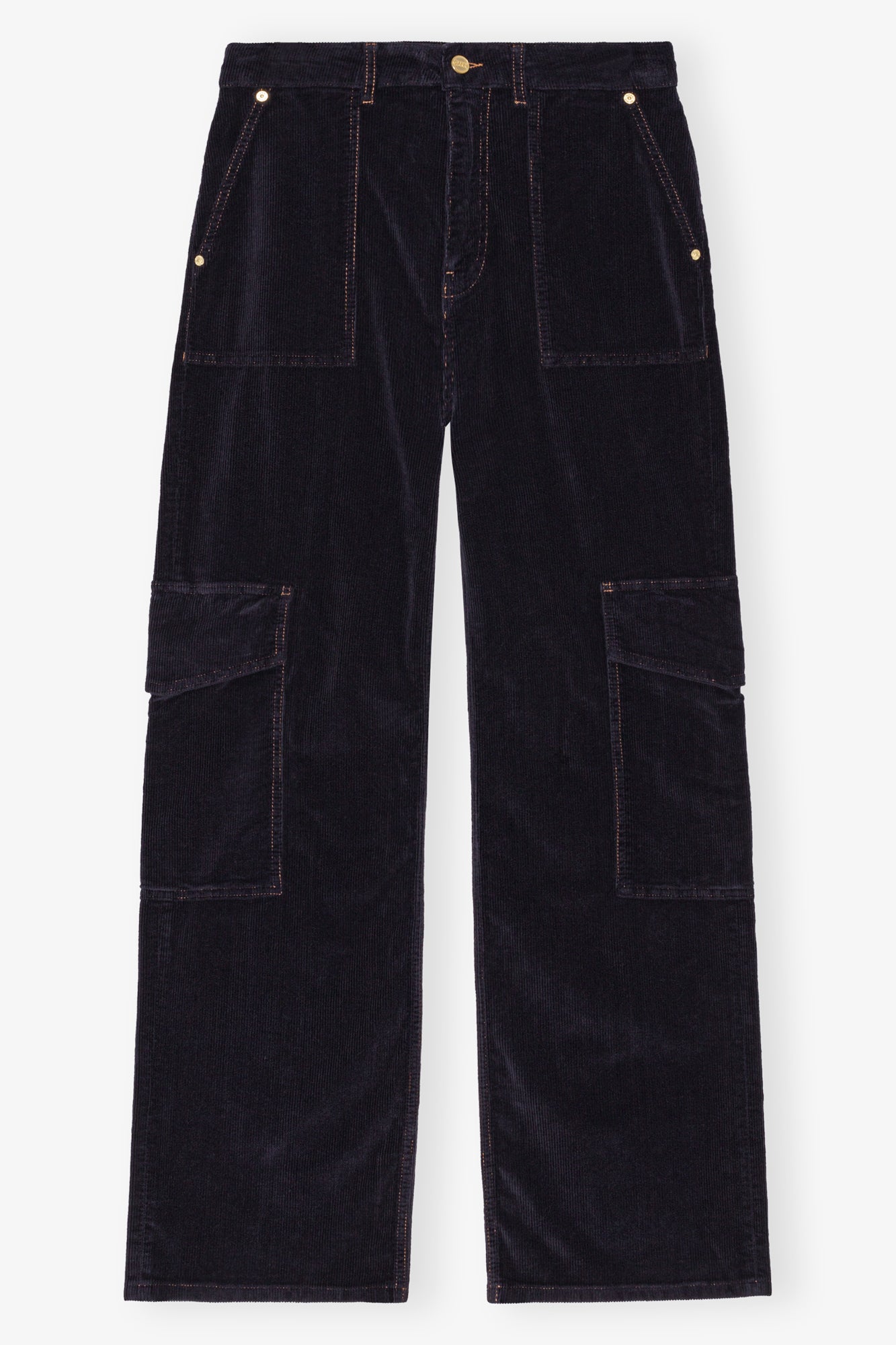Washed Corduroy Cargo Pants | Sky Captain