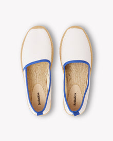 Women's Original Espadrille | Terry | White - French Blue - Women's Espadrilles - White - French Blue - Soludos - 