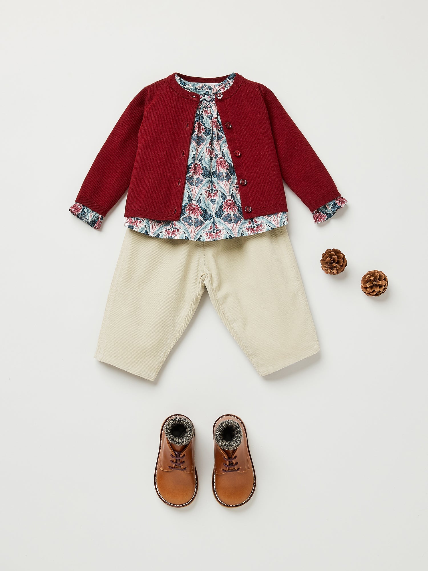 Girl | Griotte Smocked Blouse | Fig