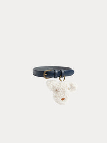 Girl | Guila Leather Belt | Navy