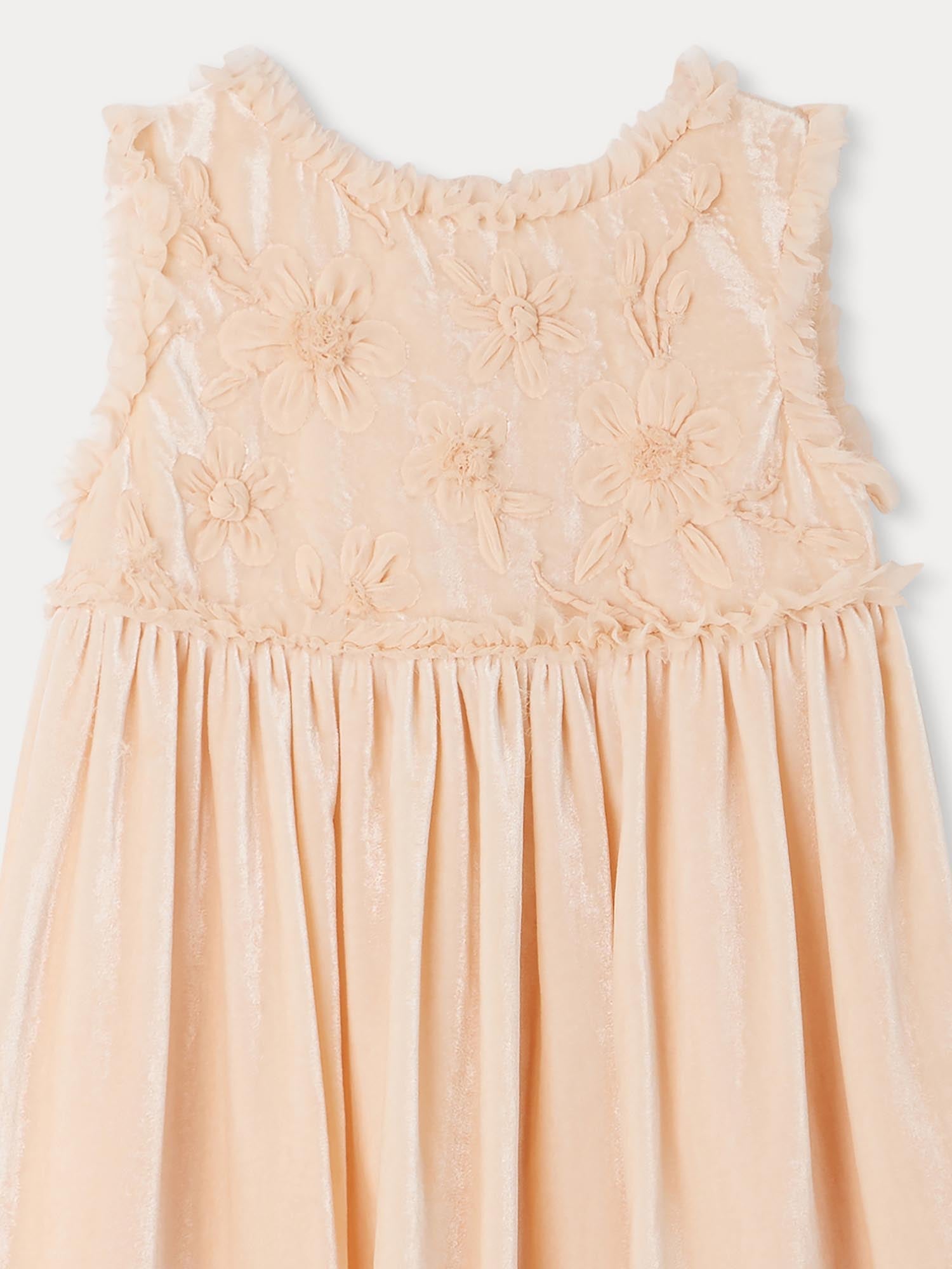 Girl | Giulia Embroidered Dress | Camellia Pink