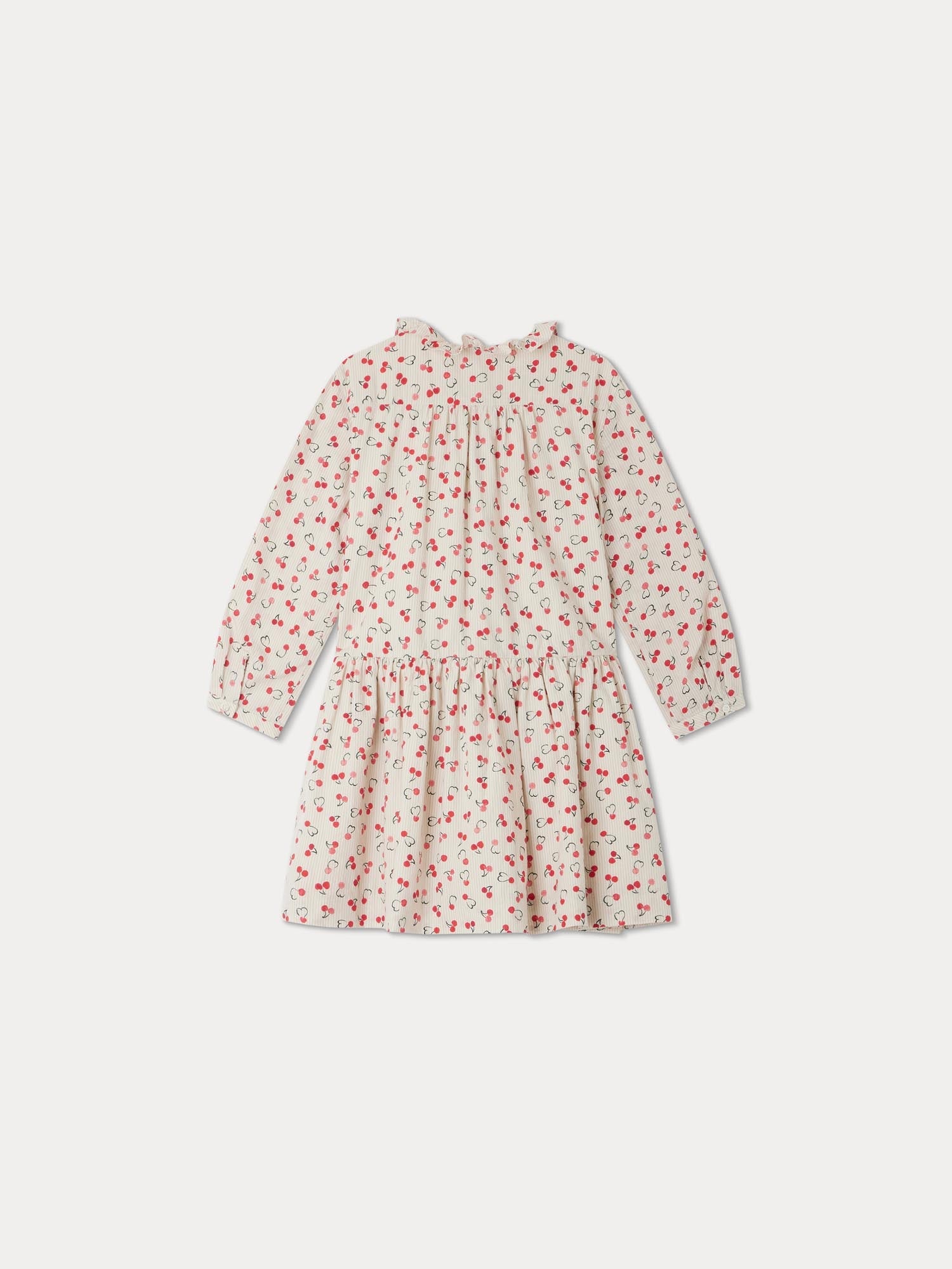 Girl | Geraldine Dress With Mini Cherry Prints | Cherry