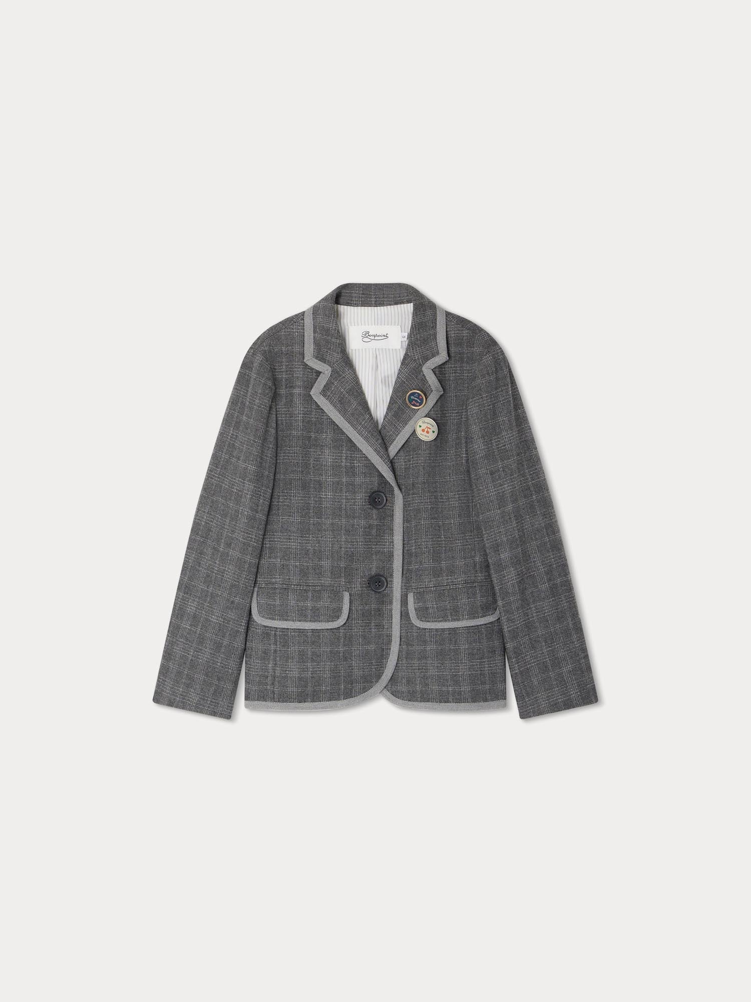 Girl | Ginevra Flannel Jacket | Medium Heathered Gray