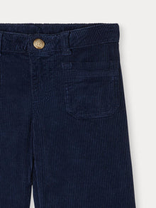 Girl | Junon Pants In Dark Blue Corduroy | Navy