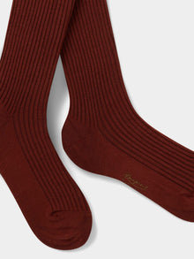 Girl | Thomina Squirrel Cotton Tights | Brown