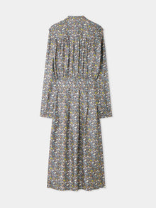 Women | Bonpoint X Vanessa Seward Gentlewoman Made With Liberty Fabric Dress | Slate Grey