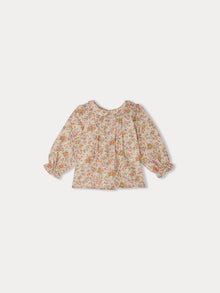 Girl | Tivoli Floral Liberty Fabric Blouse | Baby Pink