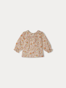 Girl | Tivoli Floral Liberty Fabric Blouse | Baby Pink