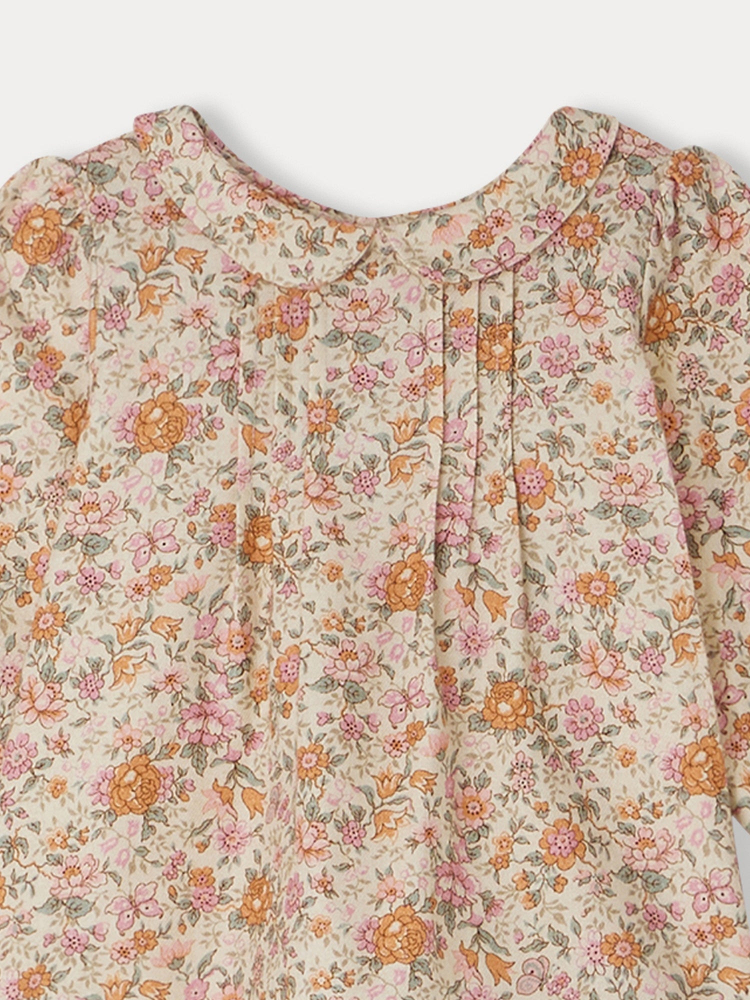 Girl | Tivoli Floral Liberty Fabric Blouse | Baby Pink