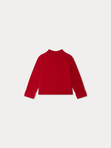 Boy | Thylio Red Wool Cardigan | Red