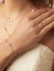 Sunseeker Ring Set | Silver Rhodium Plated Brass