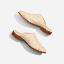 Ama Woven Mule Woven Bone Women's Leather Slip On Nisolo