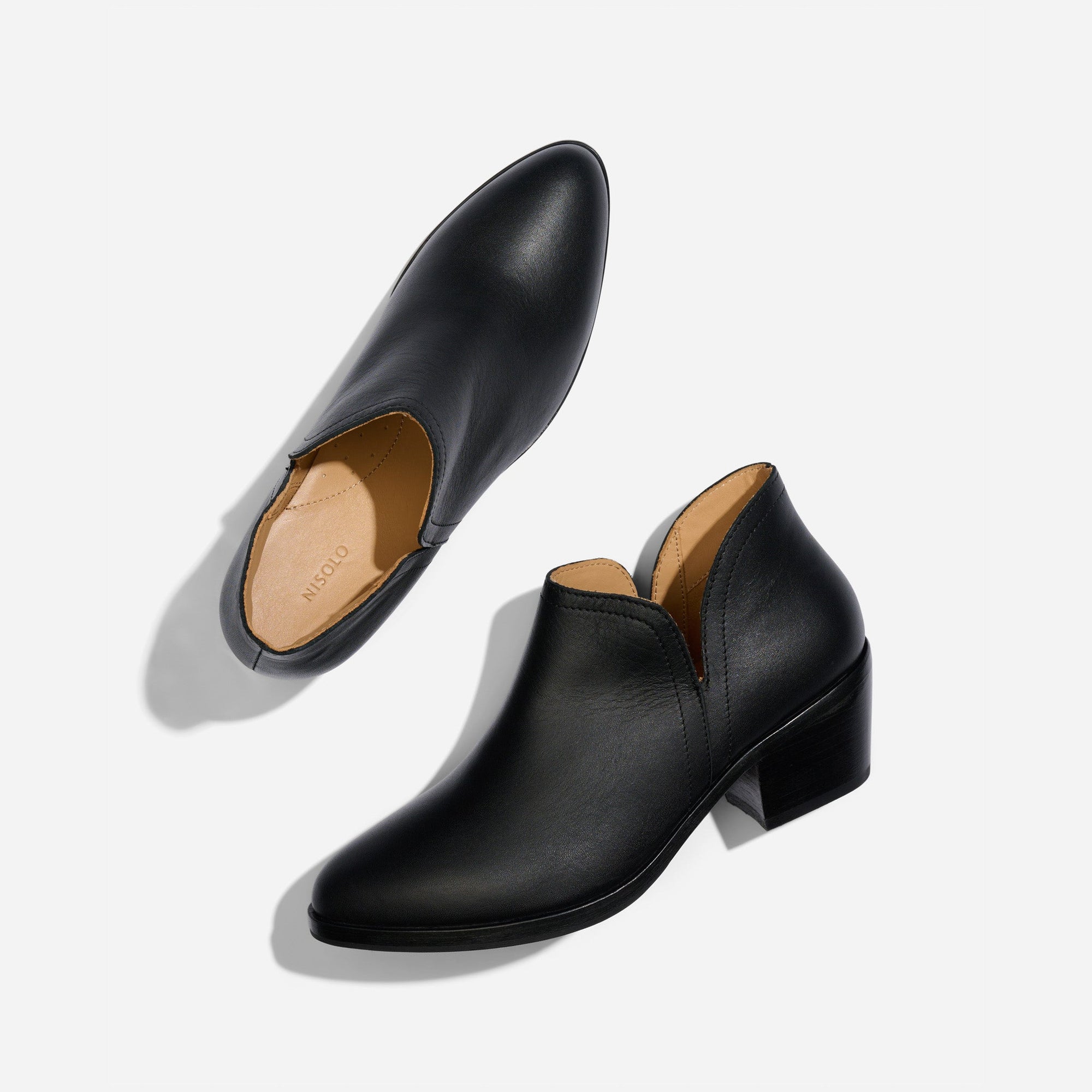 Womens | Mia Everyday Ankle Bootie | Black/Black