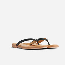 Isabel Go-To Flip Flop Black Women's Leather Flip Flop Nisolo