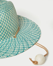 Wylie Straw Hat | Natural/Emerald