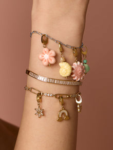 Petite Harper Bracelet | Silver Rhodium Plated Brass