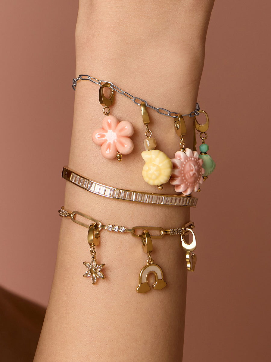 Petite Harper Bracelet | Silver Rhodium Plated Brass