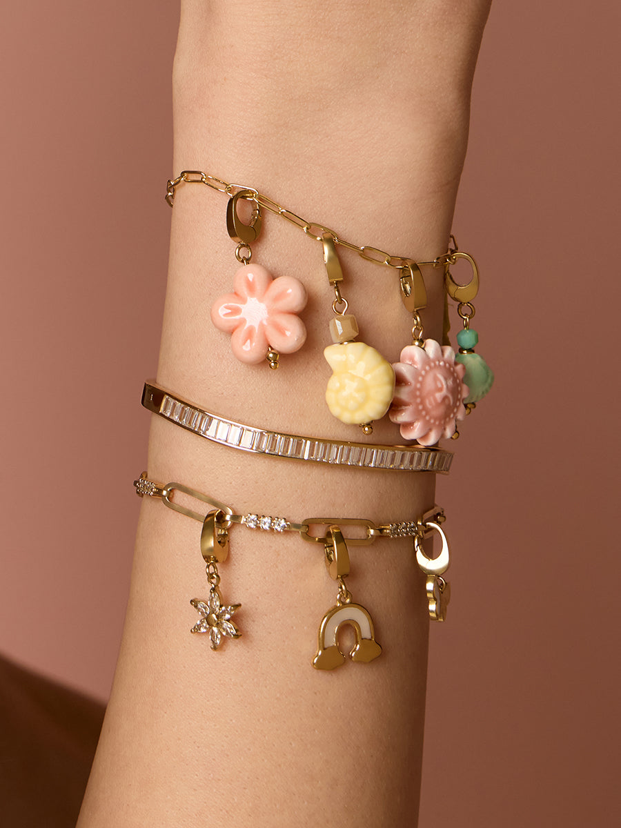 Petite Harper Bracelet | 14K Gold Plated Brass